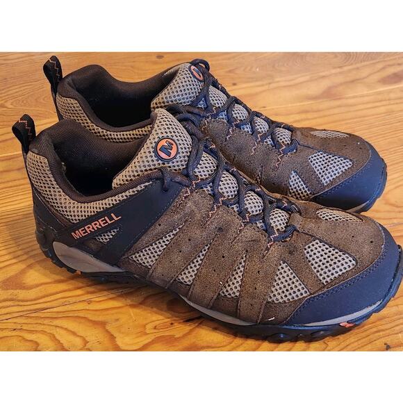 MERRELL MEN HIKING SHOE SNEAKER GORPCORE OUTDOOR WOODS HUNTING FISHING 11.5 READ - Picture 1 of 7